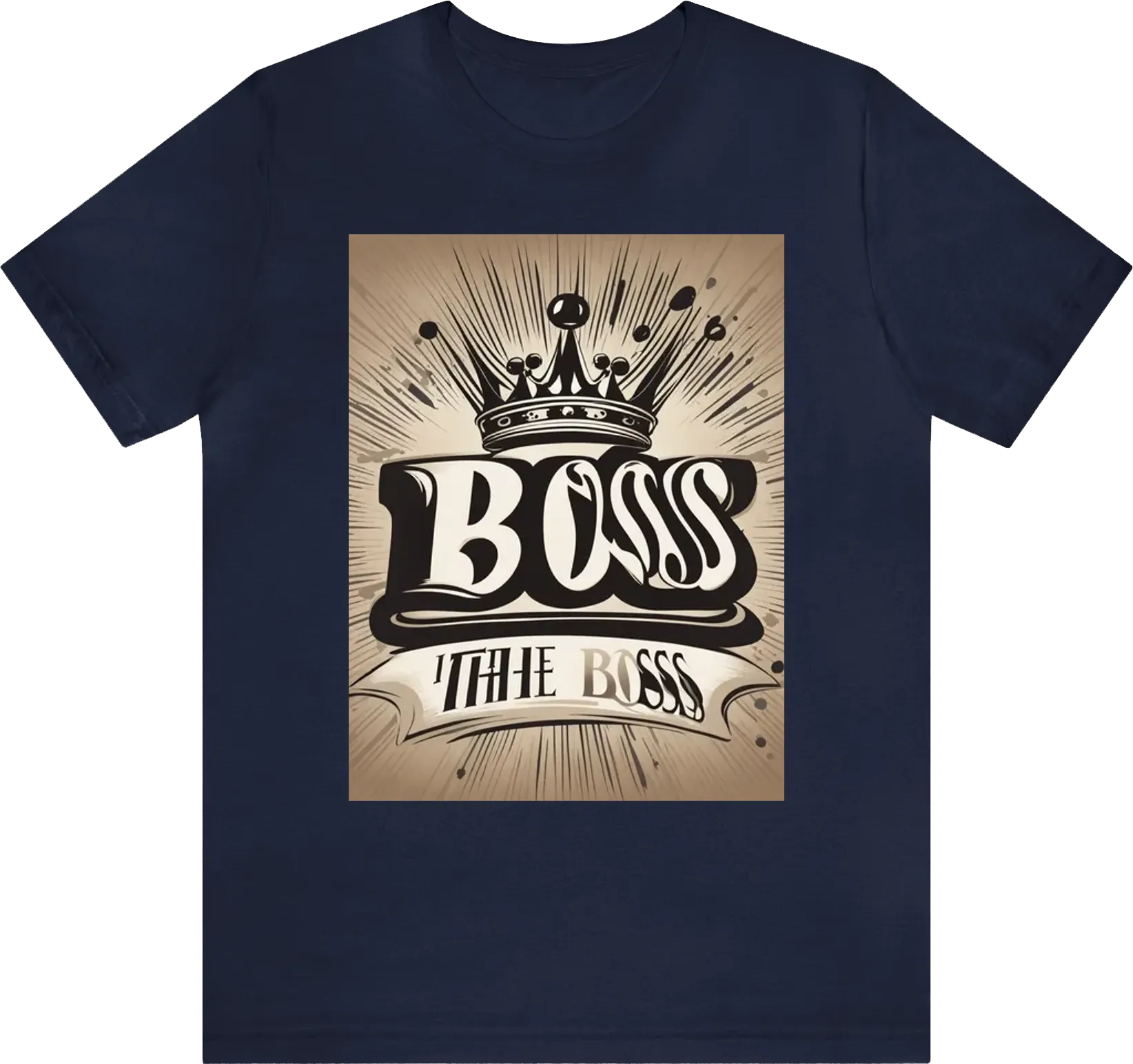 i-m-the-boss-in-bold-block-letters-with-a-crown-graphic-above-the-t