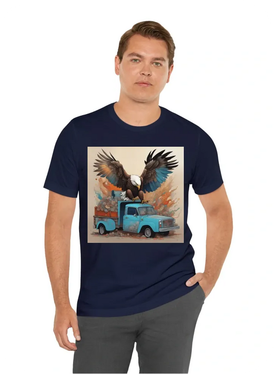 Eagle pooping on a truck