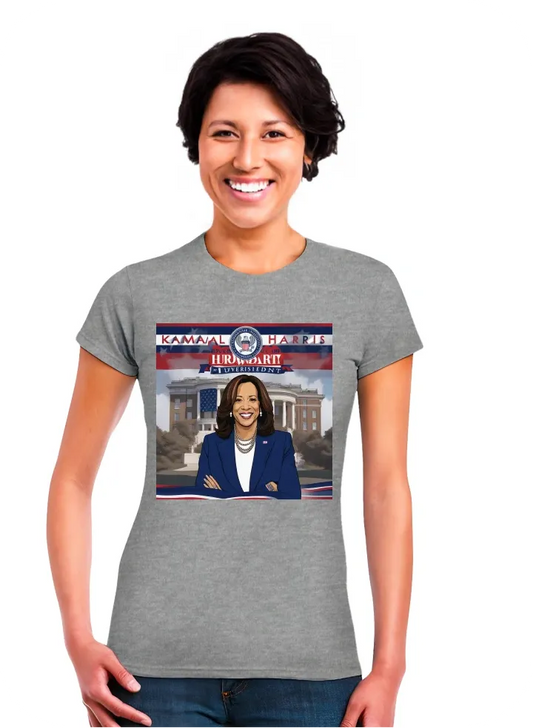 Kamala Harris Howard University Bison For President with Howard University logo in the background