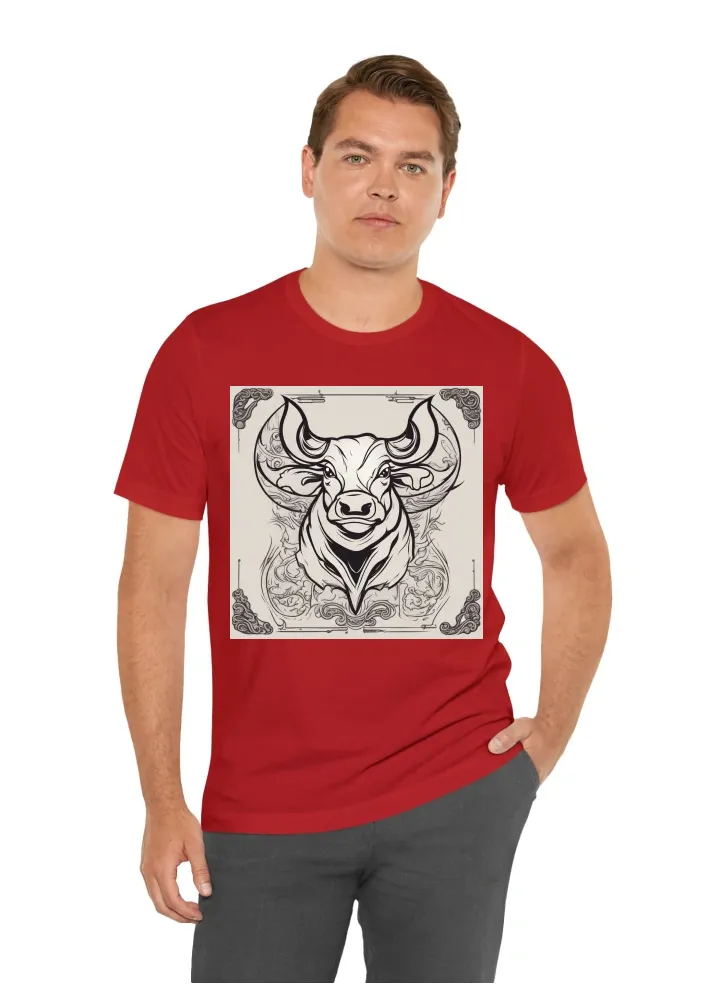 I want a shirt with a cartoon logo of an outline of an egg and inside is a bulls head combine into one and caption says eggbull