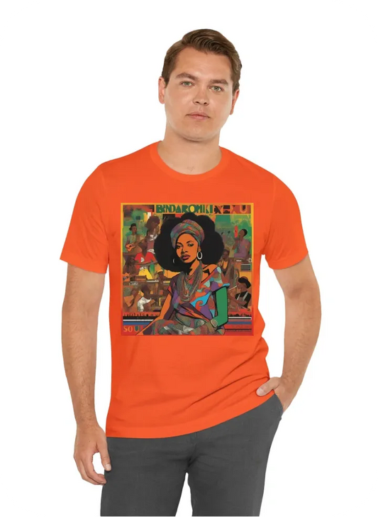 I want a tshirt with: band name 'Keisha Martin &The Jamrock Soul Xperience' retro, caset tape and vinyl with name