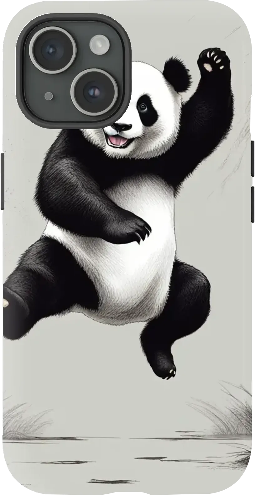 Panda jumping