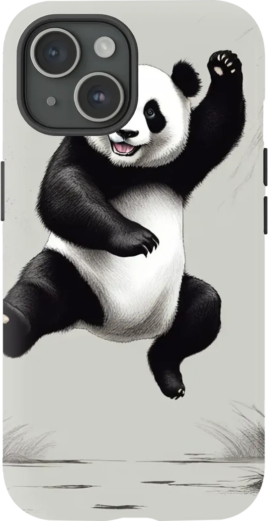 Panda jumping