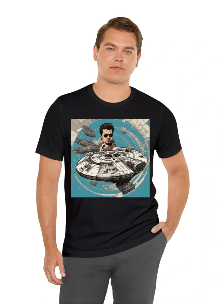 Tyler Durden piloting the Millennium Falcon: Picture Tyler Durden, with his anarchistic charm and penchant for chaos, behind the controls of the fastest ship in the galaxy, the Millennium Falcon. He'd probably give Han Solo a run for his money with his re