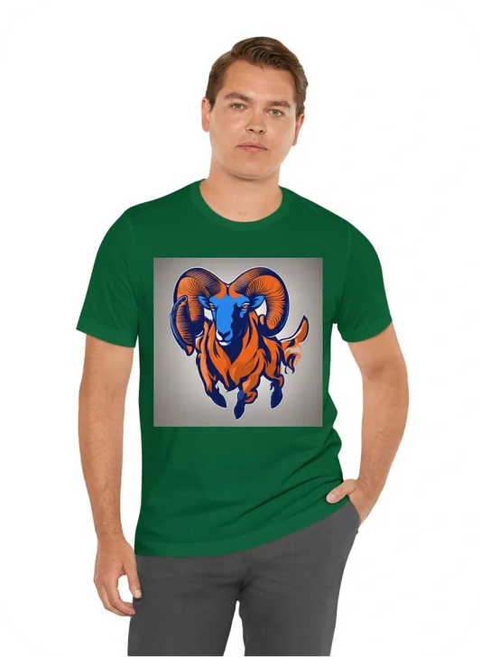 I want a graphic t-shirt with the color orange and royal blue for valley high school class of 2014 mascot is valley rams