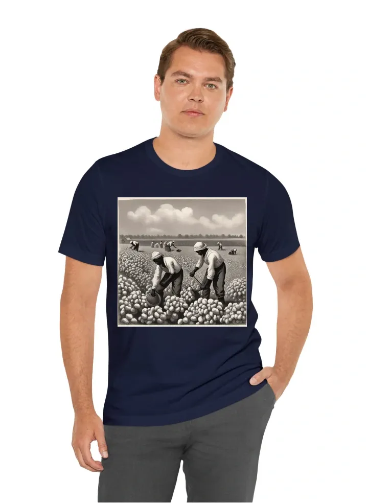 Slaves working in a cotton field