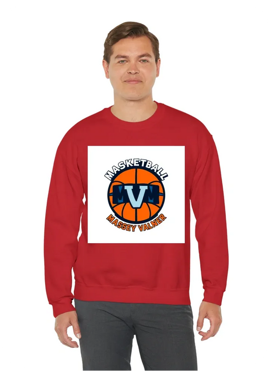 I want a basketball sports logo with the text massey vanier