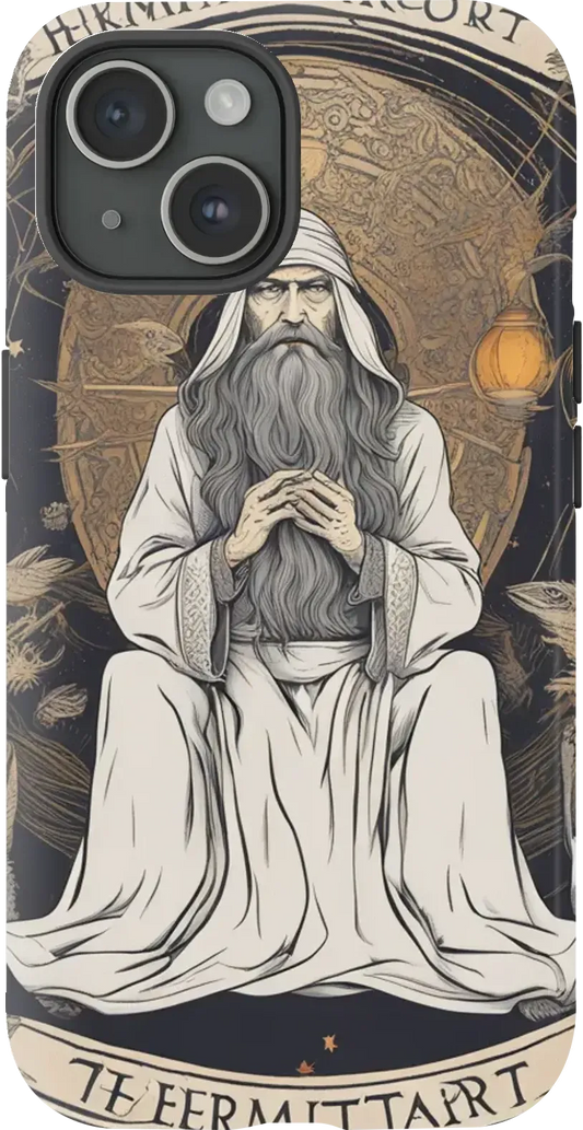 Make a vector design for print, Create a pattern for a t-shirt based on the Hermit Tarot card archetype