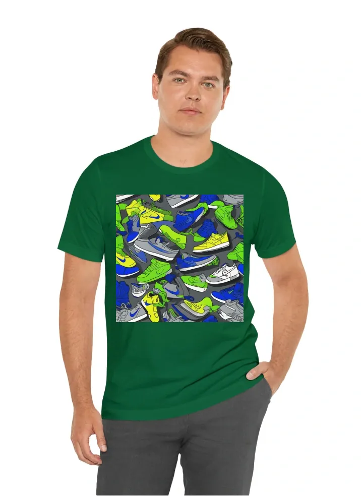 Yellowgreen royal blue cool grey nike cartoon