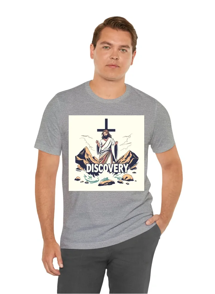 T-shirt, Japanese, Christian, the word DISCOVERY, Jesus, anime,