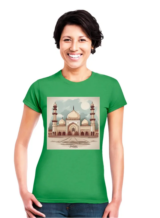 I want t shirt with lahore badshahi mosque and lahore written on it in urdu