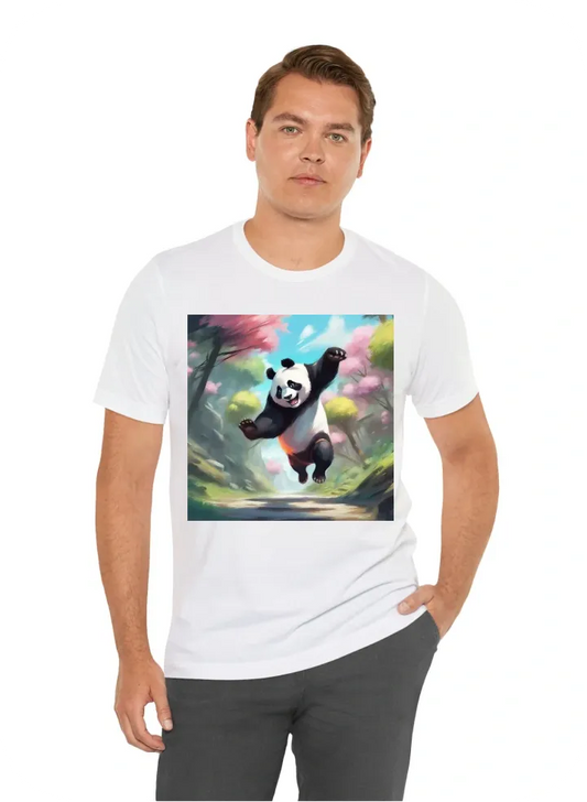 Panda jumping