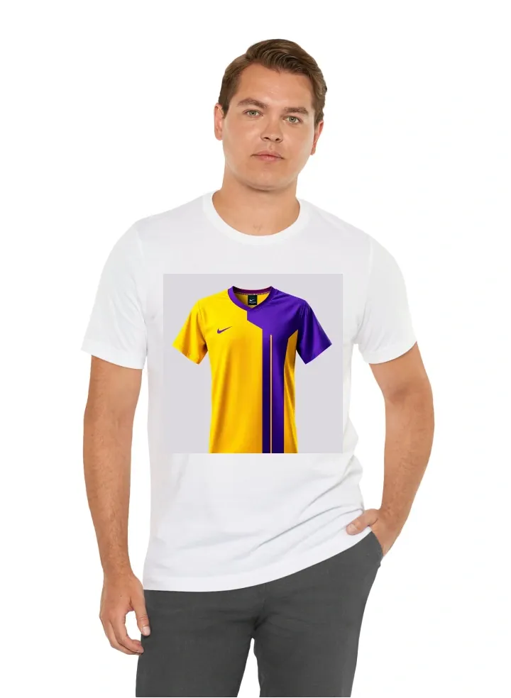 Yellow and violet color of jersey with cool design for university jersey