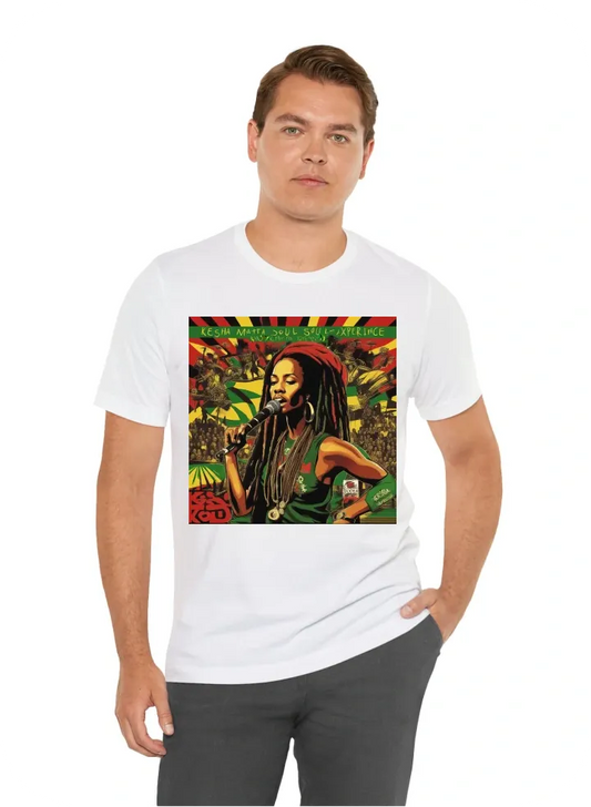 I want a tshirt with reggae band  name Keisha Martin & The Jamrock Soul Xperience