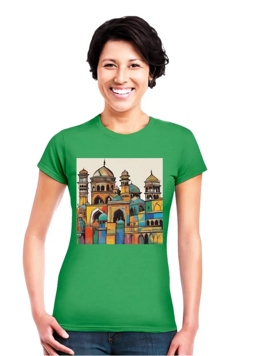 I want t shirt with lahore monuments in splash