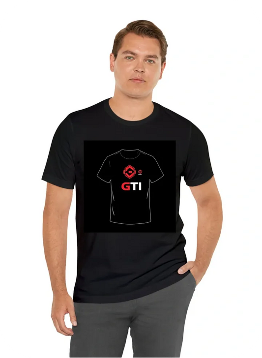 I want a shirt for tech support which has GTI written, and company logo. Black t shirt