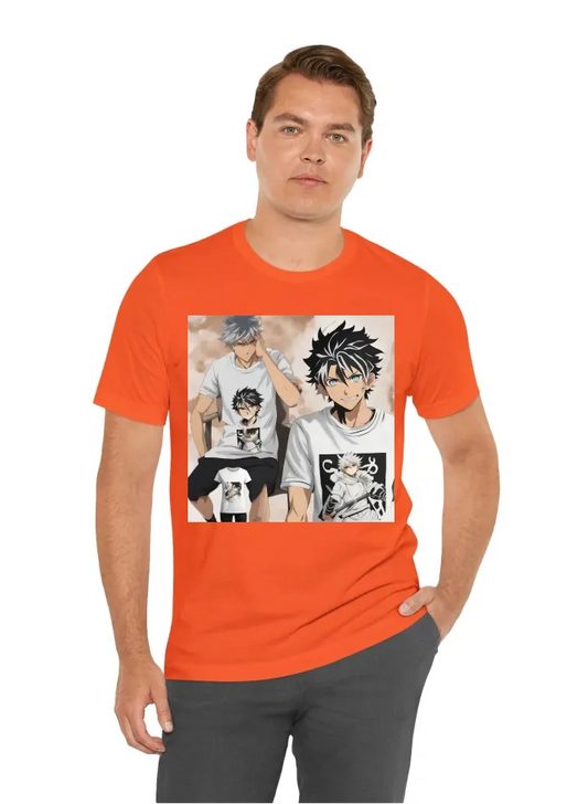 T shirt with anime asta from black clover with nozele