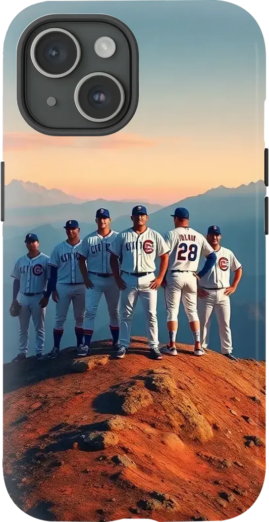 T-Shirt with: THE PLAYERS OF THE 1988 CHICAGO CUBS ON A MOUNTAIN IN THE MIDDLE OF NOWHERE