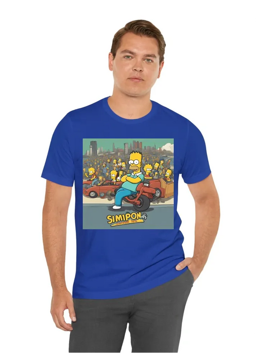 I want a tshirt with a simpson style with a funny boy