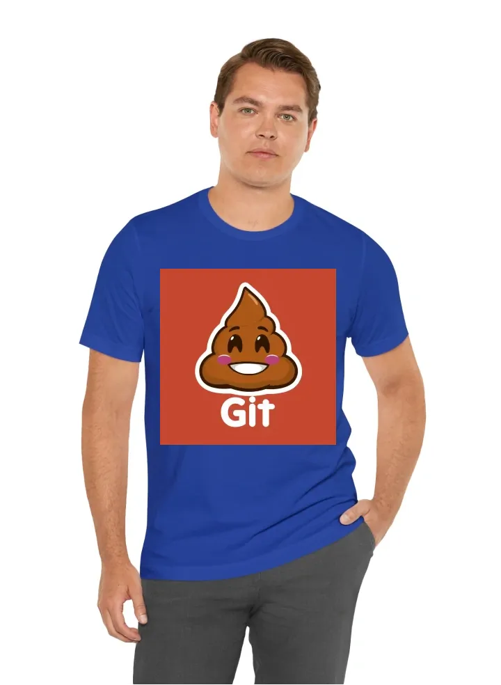 Poop emoji "and" a git logo