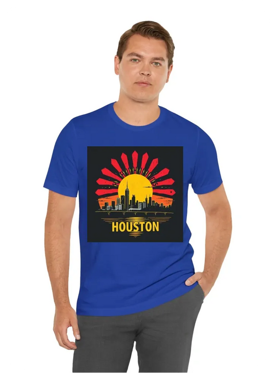 Filipino sun and houston skyline vintage graphic tshirt