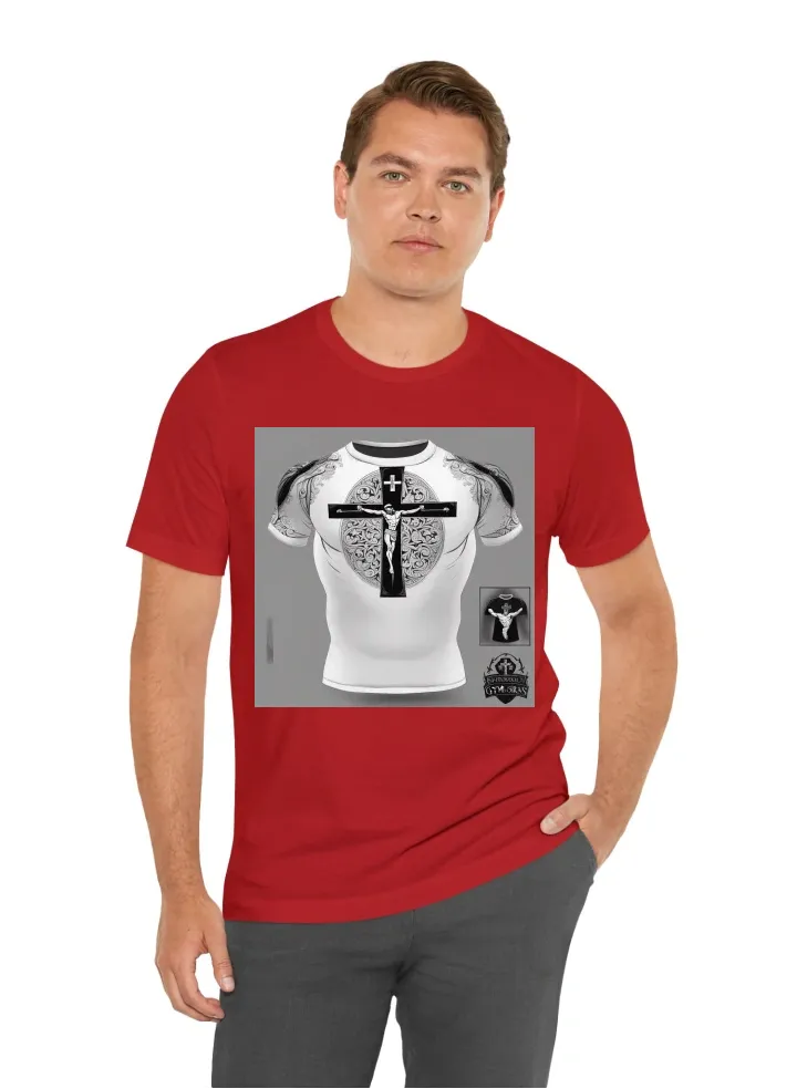 I want black compresses gym shirt with orthodox cros design