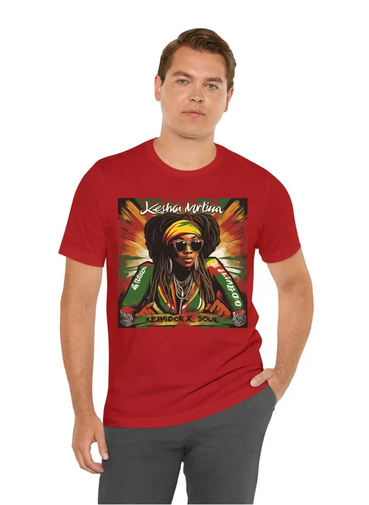 I want a tshirt with reggae band  name Keisha Martin & The Jamrock Soul Xperience