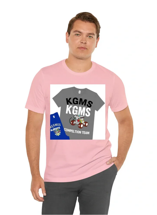 I want a shirt that says KGMS Robotics Competition Team with a Lego Spike Robot