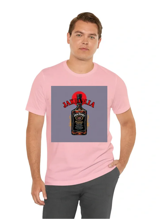 Make a t shirt design with a name "PG FAMILIA" with a design of jack daniel logo alcohol dont put a human with it clothing