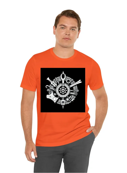 I want T-Shirt with:  precision ancient tools black and white logo