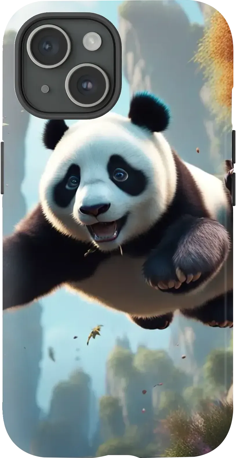 Panda jumping