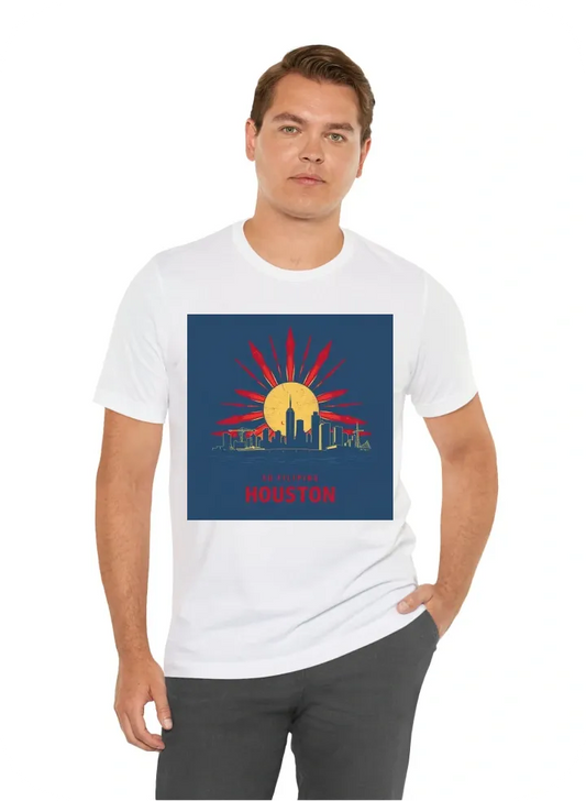 Filipino sun and houston skyline vintage graphic tshirt