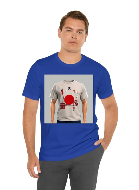 À simple t-shirt with emblematic japanese things