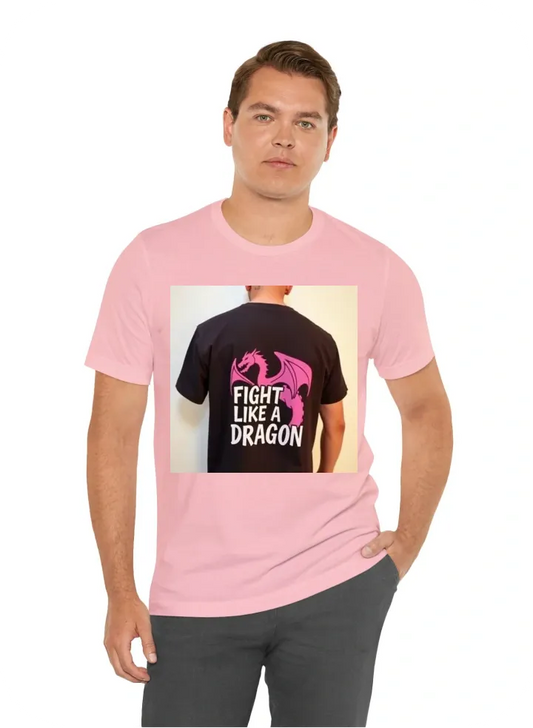 I want a pink out tshirt that says fight like a dragon