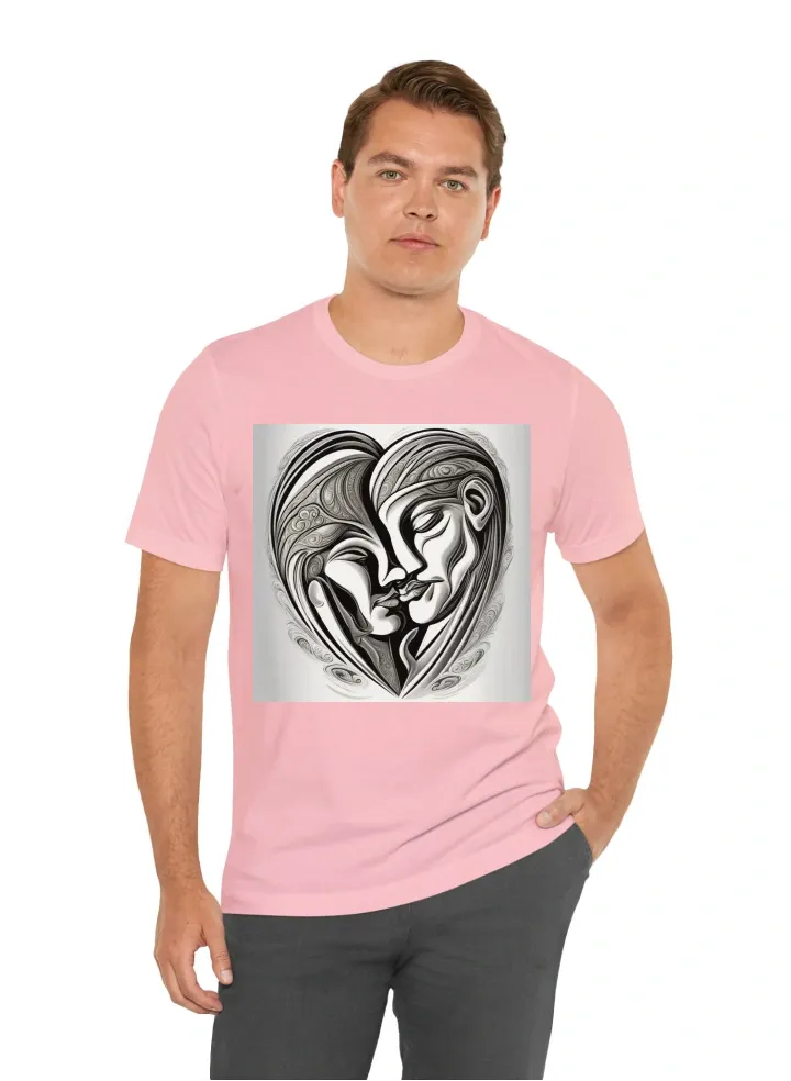 Unisex t-shirt that show to a couple, a husband or a wife that they make love tonight. A beautiful design with sweet heart that if they wear it they will understand what is going to happen that day