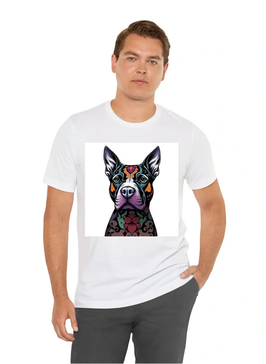 I want T-Shirt with: psychedelic pitbull dog