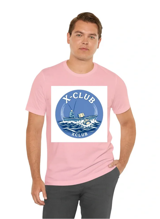 Hi can U create a Fraternity T-shirt for the frat I am in. The frat name is X-Club and the design I want is like some guys on a boat fishing the in the ocean pulling a keg out of the water. I don't want it too fancy