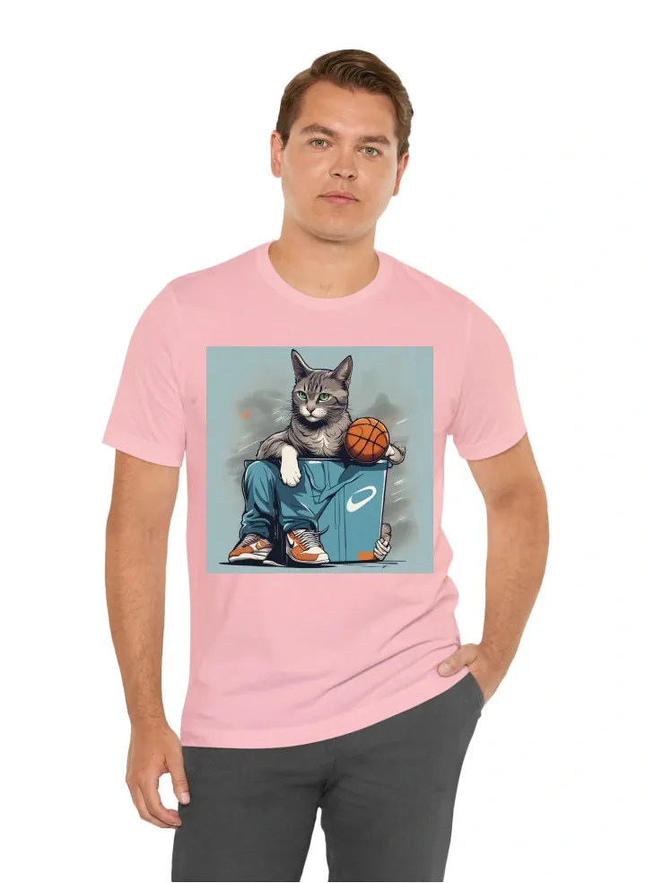 Je veux Tshirt avec un chat qui porte des basket Nike