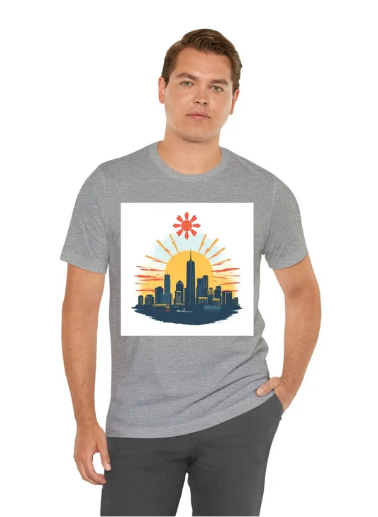 Filipino sun and houston skyline vintage graphic tshirt