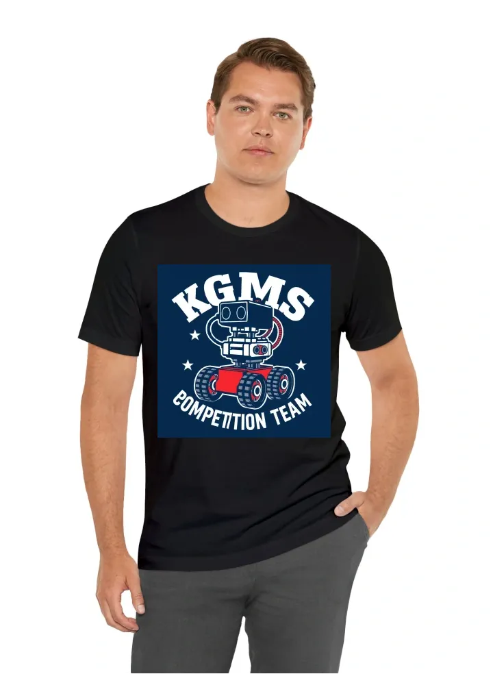 I want a shirt that says KGMS Robotics Competition Team with a Lego Spike Robot