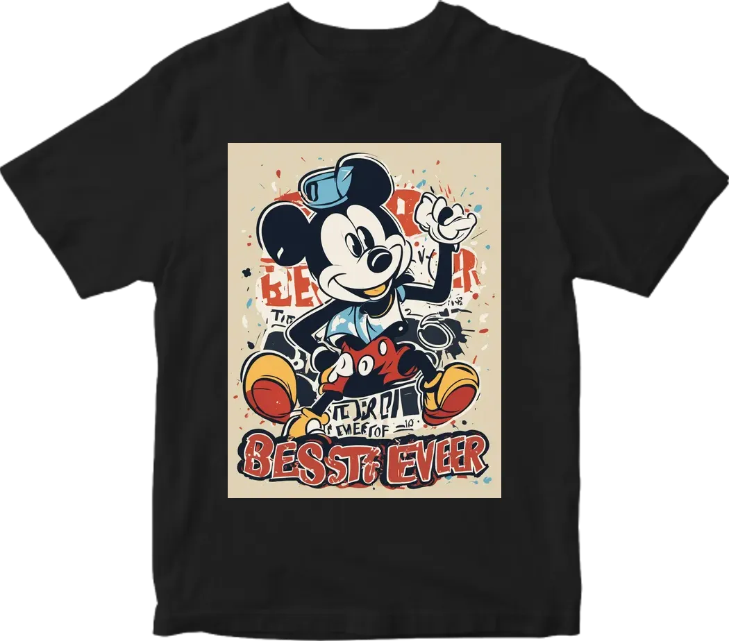 Mickey mouse Direct-to-Garment Printing design with text "Best CFO Ever!"