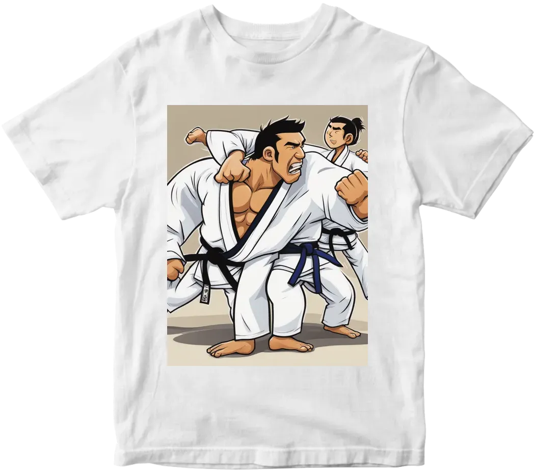 Cartoon jiujitsu