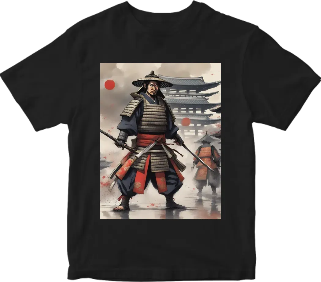Cool Samurai in modern Japan