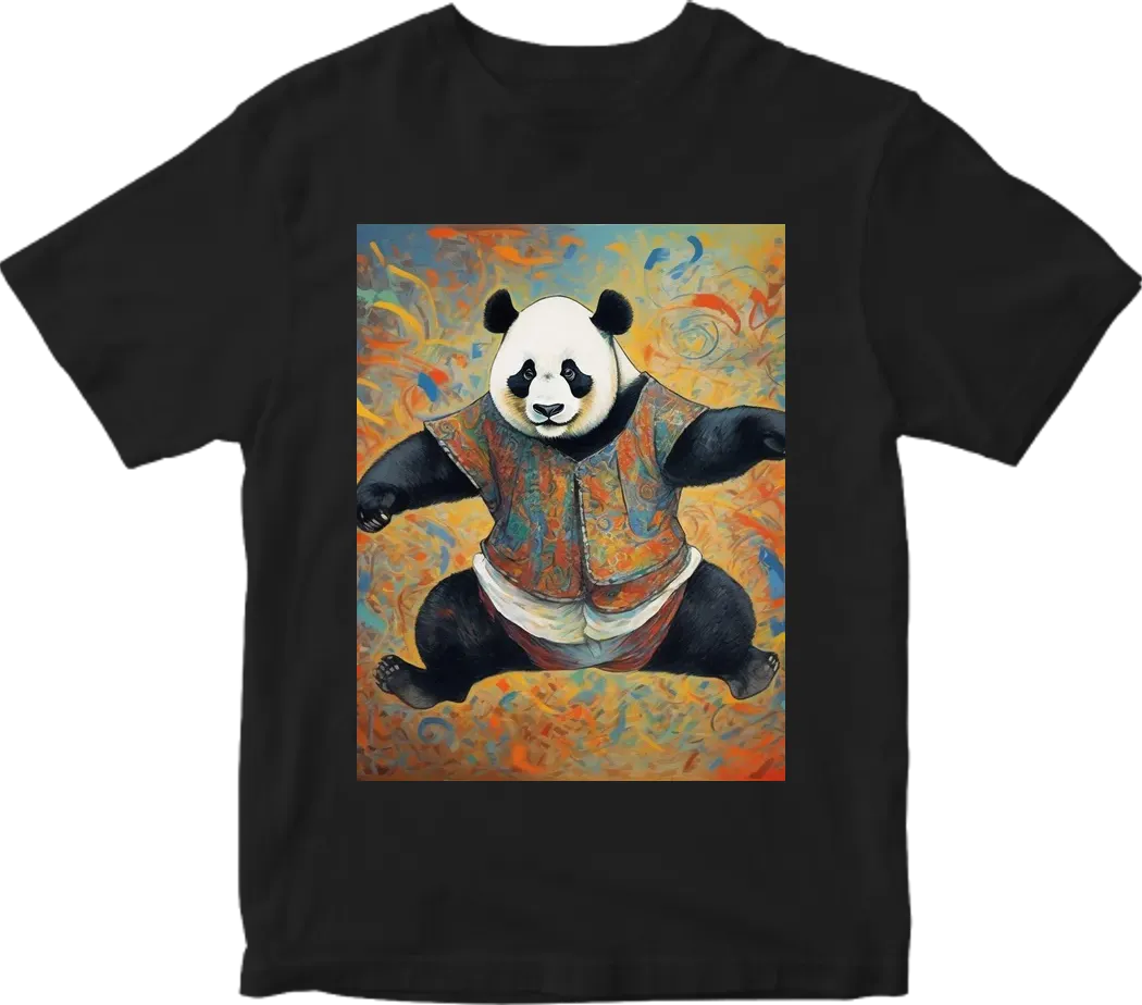 Panda jumping