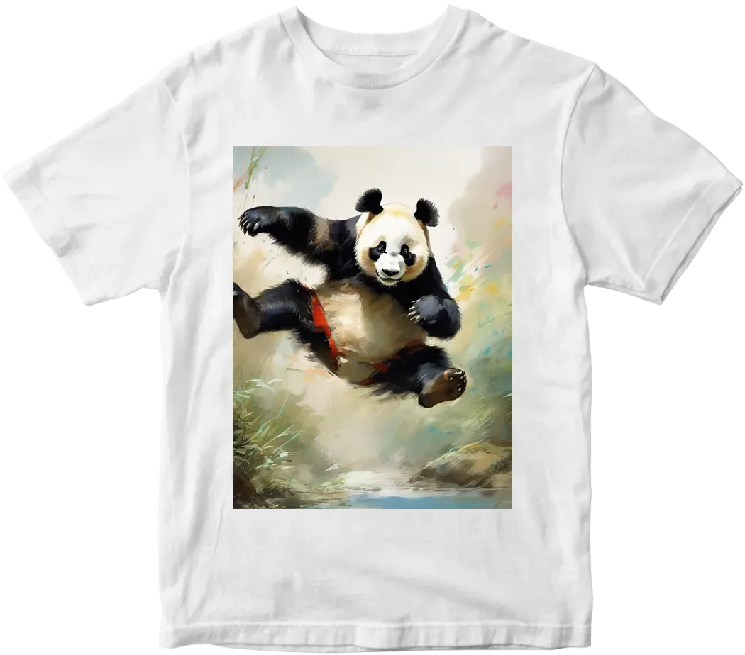 Panda jumping