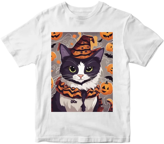 Cat in Halloween costume