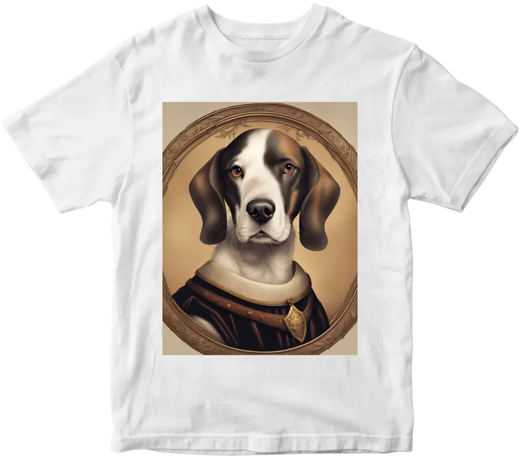 Dog medieval portrait