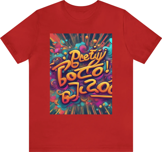 Text "pretty but loco" with cool text effects