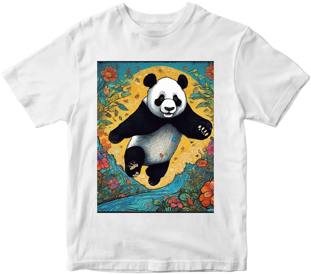 Panda jumping