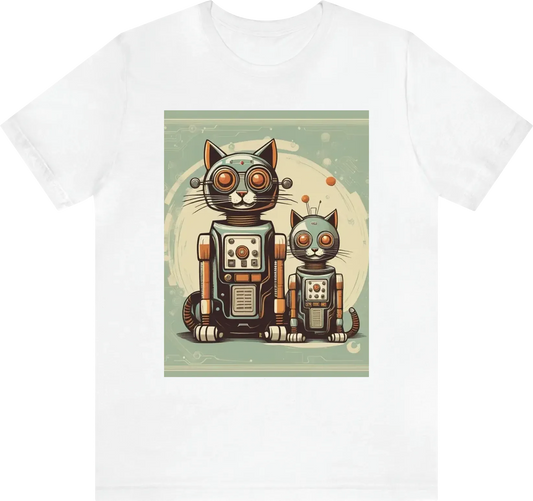 Two retro robot cat